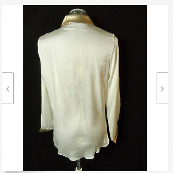 Nwt TEA N ROSE Satin Western Shirts button up top - Picture 7 of 8